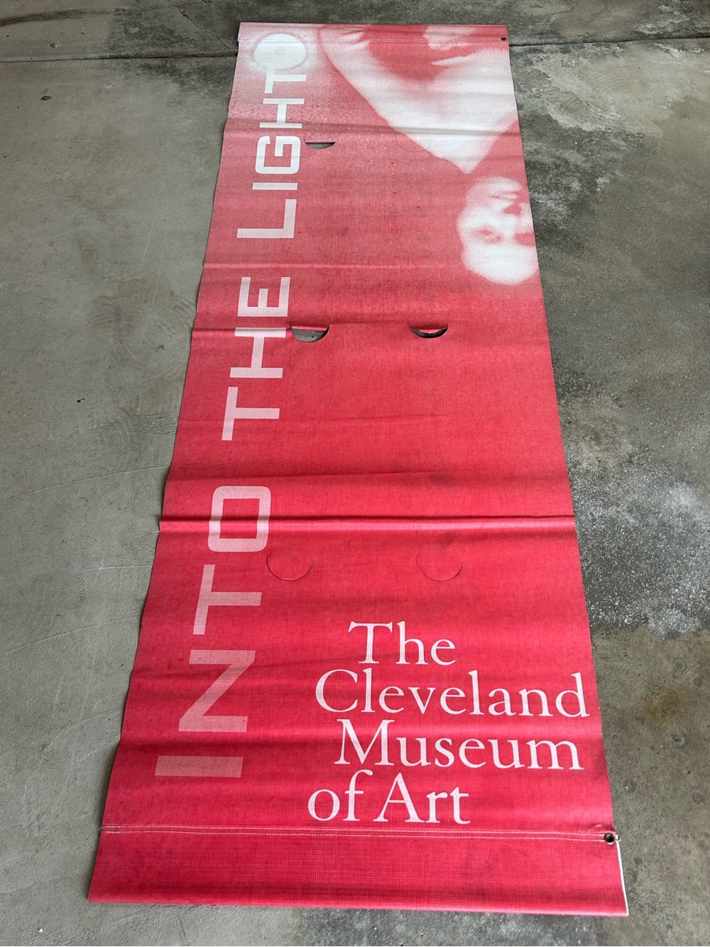 Vintage The Cleveland Museum of Art Outdoor Vinyl Banner - "Into The Light"